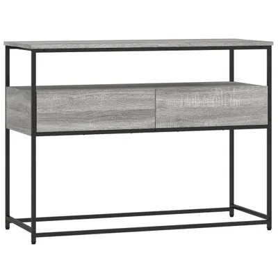 Zdjęcie produktu dla vidaXL Konsola szara Sonoma 100x40x75 cm materiał drewnopochodny