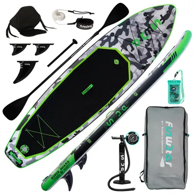 Produktbild von Funwater Nafukovací Stand Up Paddling Board, Paddle SUP, Paddle, Ruční čerpadlo, Stand Up Paddle Board, SUP Board, 330cm, až 150kg