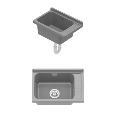 Produktbild von Ausgussbecken Waschtrog Spülbecken Becken Kammer Garten Waschraum Werkstatt 10872