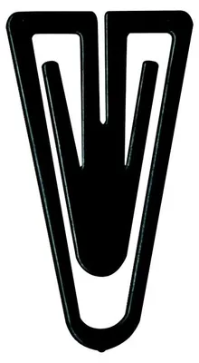 Produktbild von Büroklammern Plastiklips 35mm VE=1000 Stück schwarz