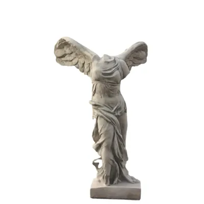 Produktbild von Figur Nike die griechische Göttin des Sieges, aus Steinguss Neu Frostfest Witterungsbeständig, Steinfigur zur Dekoration Gartenfigur PO-615