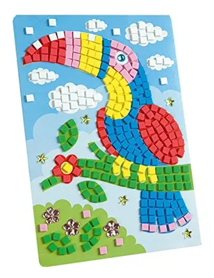 Produktbild von folia Moosgummi-Mosaik "Papagei" 405 Teile