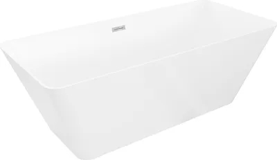 Immagine prodotto di Mexen Velo Slim vasca da bagno autoportante 170 x 75 cm, bianca, troppo pieno cromo - 52811707500-01