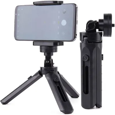 Obrázek produktu pro Mini Stativ Selfie Držák Pro Telefon Kameru Fotoaparát Gopro 16 - 21 Cm Černý