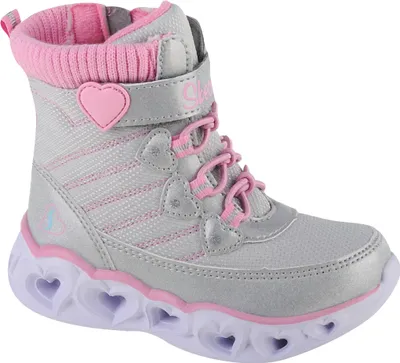 Produktbild von Skechers Heart Lights - Heart Chaser 20287N-GYPK, Winterschuhe, für Mädchen, Grau, Größe: 22