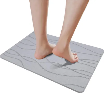 Immagine prodotto di Piastrella antiscivolo in pietra naturale, 60 x 39 cm, ad asciugatura rapida, ideale per il bagno