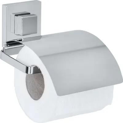 Produktbild von WENKO Toiletten Papier Halter Klo Rollen Ablage Halterung QUADRO ohne bohren