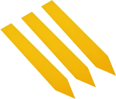 Image de Étiquettes à planter CombiCraft PVC 140 x 20 mm en jaune – 100 pièces