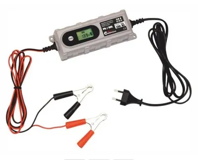 Image de Compass 07146 - Chargeur à microprocesseur 4Amp 6/12V PB/GEL Affichage LCD