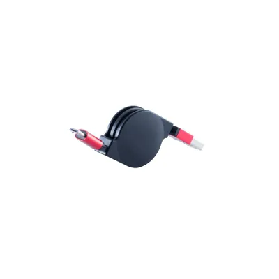Produktbild von S-Conn 14-50152, 0,8 m, USB A, Micro-USB B, USB 2.0, 480 Mbit/s, Schwarz, Rot
