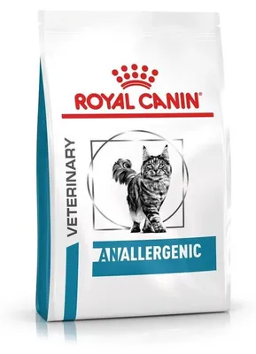 Obrázek produktu pro Suché krmivo pro kočky Royal Canin Veterinary Anallergenic 2 kg snižuje riziko potravinových intolerancí