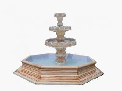 Produktbild von ANTIKES WOHNDESIGN Spring- & Zierbrunnen AWD-SS-001 B:368cm H:225cm Weiß