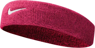 Zdjęcie produktu dla Opaska Nike Swoosh w kolorze intensywnie różowym i białym