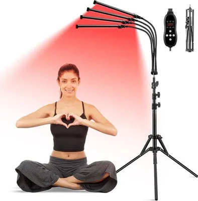 Produktbild von Infrarotlampe - Infrarotes Licht für Muskeln - Infrarot-Wärmeplatte - Schwarz