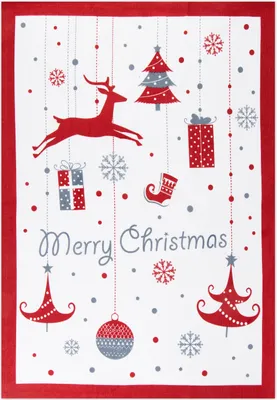 Produktbild von Excelsa Geschirrtuch Merry Christmas Baumwolle 50Xh0,1X70 Cm Bunt
