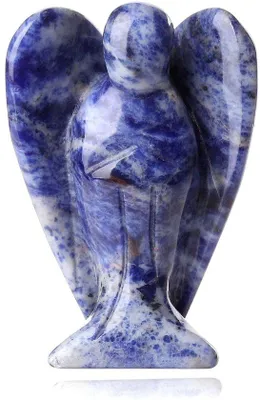 Productafbeelding van Natuurlijke kristallen: Sodaliet. Beschermengel. Reiki-edelsteen decoratie