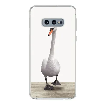 Produktbild von MuchoWow® Handyhülle Schutzhülle Hülle für Samsung Galaxy S10e Schwan - Tiere - Vogel - Jungen - Mädchen - Kinder Silikon Softcase Handy Hülle - Handy
