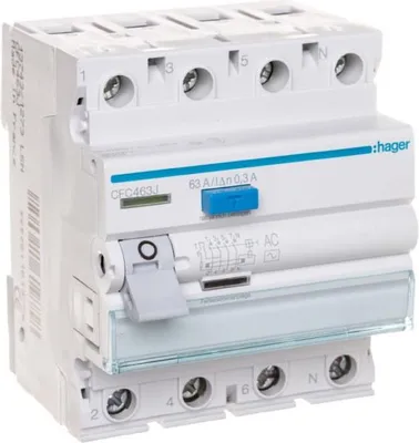 Immagine prodotto di RCD 4P 63A 0,3A tipo AC CFC463J