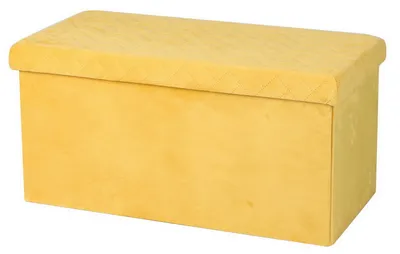 Produktbild von Urban Living Hocker/Aufbewahrungsbox - gelb - mdf - 76 x 38 x 38 cm