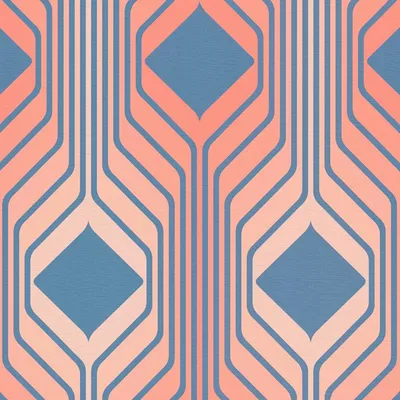 Obrázek produktu pro Profhome 395322-GU Retro tapeta Geometrická modrá béžová-červená oranžová modrá 4,5 m2