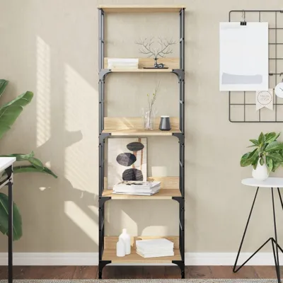 Produktbild von "2026 Promotion" Bücherregal - Standregal - Aktenregal - Sonoma-Eiche 50x33x153 cm - Holzwerkstoff - Wohnzimmerschrank CC29893