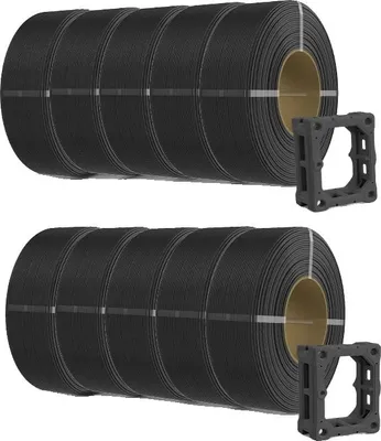 Obrázok produktu pre filament pre 3D tlačiarne, materiál PLA, kompatibilný s FDM tlačiarňami, PLA plus čierny