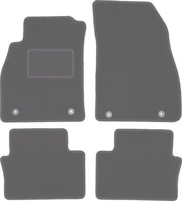 Produktbild von Graphit-Fußmatten für: Chevrolet Malibu V Kombi, Liftback, Limousine (2011-2015)