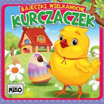 Image de livre d'histoires de Pâques. Poulet