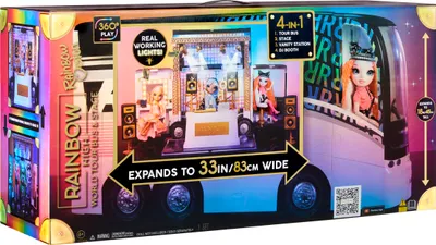 Zdjęcie produktu dla MGA Entertainment Rainbow High Rainbow Vision World Tour Bus & Stage