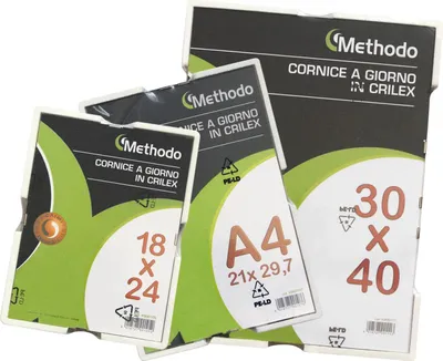 Image de Methodo K900114 cadre photos Cadre pour une seule photo Blanc, Transparent