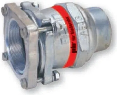 Image de Raccord à serrage en fonte malléable GEBO, tube bouillonnant type A, avec filetage AG, 2 1/2" x 70 mm, galvanisé, 1 pièce.