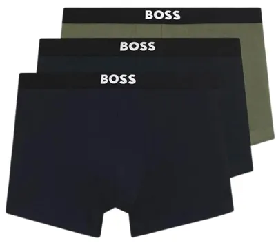 Produktbild von BOSS Herren Trunks Unterwäsche 3er-Pack aus Baumwolle mit Elasthan Serie ONE