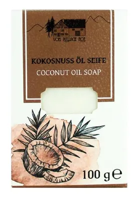 Produktbild von Kokosnuss Öl Seife - 2 x 100 g Haut & Haar