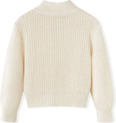 Produktbild von vidaXL Kinder-Strickjacke Schneeweiß 116