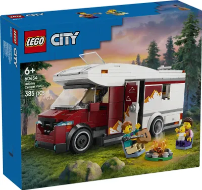 Produktbild von LEGO City Abenteuer-Wohnmobil - Wohnwagen Spielzeug für Jungen und Mädchen ab 6 Jahren - Inkl. 3 Minifiguren und Camping Zubehör - Geschenkidee zum Geburtstag und für die Feiertage 60454
