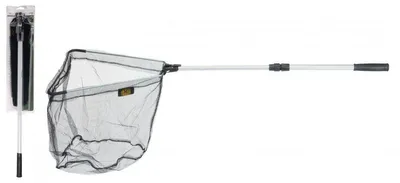 Produktbild von Kescher Teleskop bis 180cm Teich Angelkescher 40x40cm Trapez mit Teleskopstiel