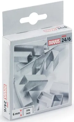 Produktbild von Heftklammern 24/6 verzinkt Packung mit 10 Stück
