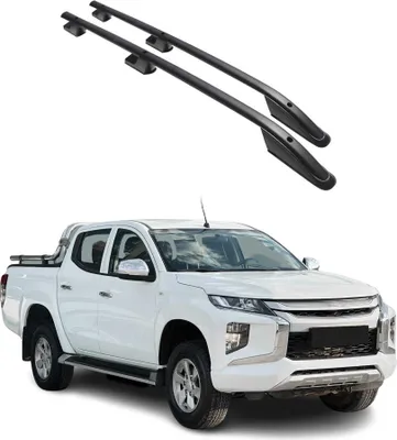 Immagine prodotto di Barre portatutto longitudinali per Mitsubishi L200 2019-2025 L2 in alluminio nero