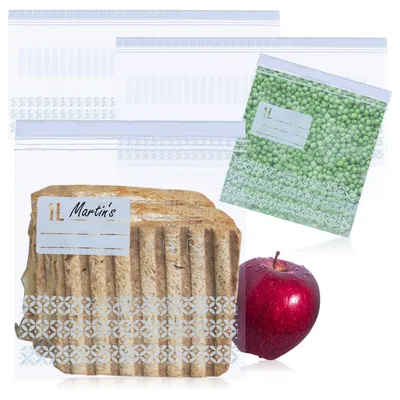 Gefrierbeutel 40 Stück, 1 Liter, mit Ziploc-Verschluss, 20x22,5 cm