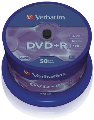 Produktbild von DVD-Rohlinge DVD+R 4,7GB/16x auf Spindel VE=4x50 Stück