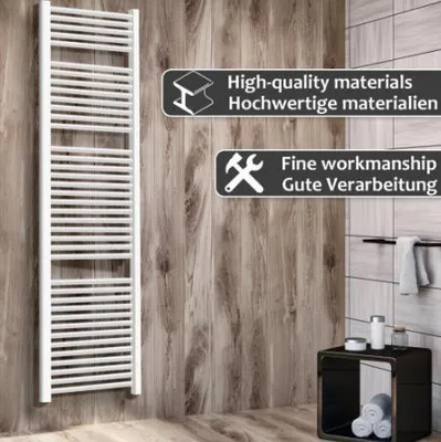 Obrázek produktu pro AQUAMARIN Vertikální koupelnový radiátor 1800 x 600 mm, bílý