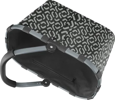 Produktbild von reisenthel carrybag, Einkaufskorb, Korb, Picknickkorb, Tragetasche, Polyestergewebe, Frame Signature Black, 22 L, BK7054