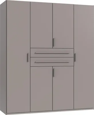 Produktbild von Drehtürenschrank >DIGIT< in SAHARAGRAU - 180x208x58cm (BxHxT)