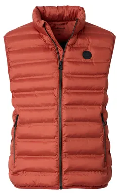 Produktbild von REDMOND Casual Herren Steppweste Stehkragen Polyester Terra L