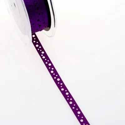 Produktbild von Satinlochband - lila - 9 mm - 20 m - 54009 40
