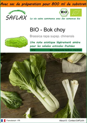 Image de SAFLAX Garden in the bag -- Bok choy - 300 graines - Brassica