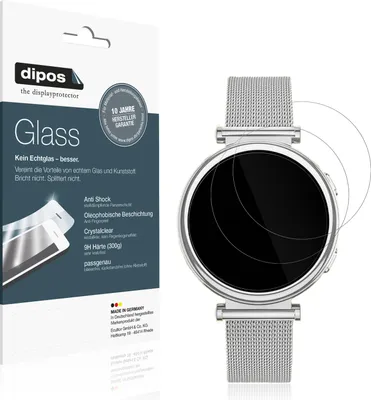 Produktbild von 2x Schutzfolie für SWGOTA I109 Smartwatch - Anti-Shock 9H Folie dipos Glass Kunststoffglas