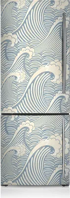 Produktbild von Kühlschrankmagne Kühlschrank Aufkleber Magnetfolie Dekoration 70x190 cm - Ozean Wellen