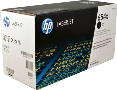 Zdjęcie produktu dla HP 654X oryginalny czarny toner LaserJet, 20500 stron(y), Czarny, 1 szt.