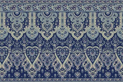 Produktbild von Terrassen-Vinylteppich Indische Textur 150x225